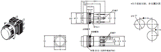 A16 外形尺寸 4 A16[]-T_Dim