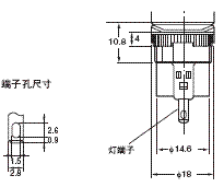 M16 外形尺寸 5 M16_Terminal Hole_Dim 