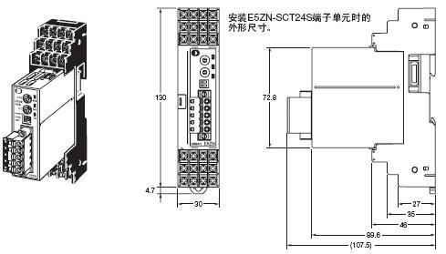 E5ZN-DRT 外形尺寸 2 E5ZN-DRT_Dim