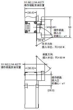 D4NL 外形尺寸 24 D4NL + D4DS-K5_Dim1