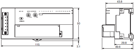 DRT2-□D08(-1) / □D16(-1) 外形尺寸 2 DRT2-ID16(-1)_Dim