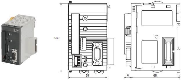 CJ1W-SPU01-V2 外形尺寸 2 CJ1W-SPU01-V2_Dim