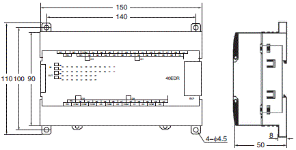 CP1L 外形尺寸 13 