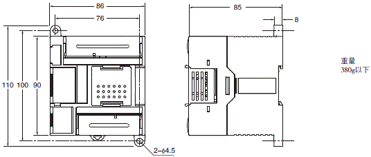 CP1L 外形尺寸 8 