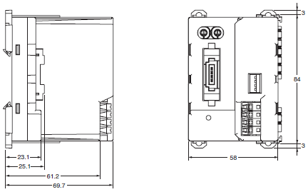 GRT1系列 外形尺寸 2 GRT1-CRT_Dim