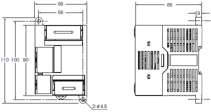 CP1E 外形尺寸 2 