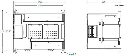 CP1E 外形尺寸 7 