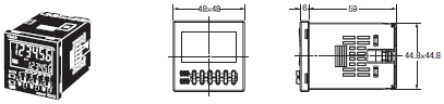 H5CX-□-N 外形尺寸 22 