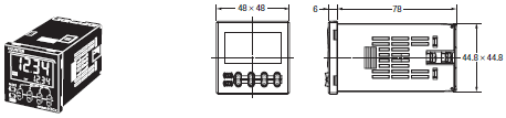 H7CX-A□-N 外形尺寸 2 