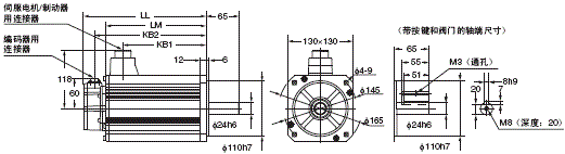 R88M-K, R88D-KN□-ML2 外形尺寸 36 