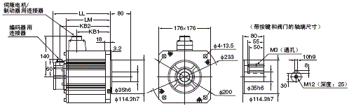 R88M-K, R88D-KN□-ML2 外形尺寸 82 