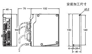 R88M-K, R88D-KN□-ECT 外形尺寸 3 