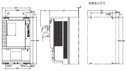 R88M-K, R88D-KN□-ECT 外形尺寸 10 