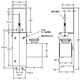 TP70 外形尺寸 4 