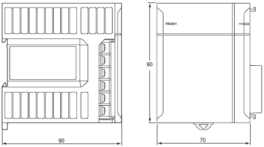 NJ-PA / PD 外形尺寸 2 NJ-PA3001_Dim