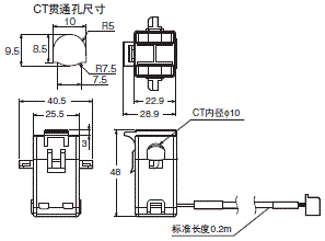 ZN-CTX / CTM 外形尺寸 4 