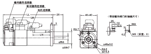 R88M-K, R88D-KN□-ML2 外形尺寸 19 