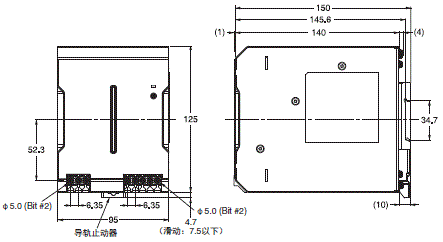 S8VK-C 外形尺寸 4 