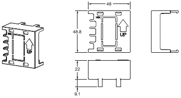 E5CC-800 / E5CC-B-800 / E5CC-U-800 外形尺寸 6 