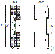 E5DC-800/E5DC-B-800 外形尺寸 6 