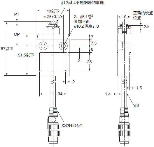 D4C 外形尺寸 37 D4C-□002-□K1EJ□_Dim