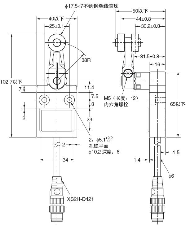 D4C 外形尺寸 49 D4C-□024-□K1EJ□_Dim