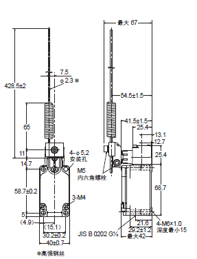 WL-N / WLG 外形尺寸 65 