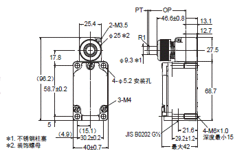 WL-N / WLG 外形尺寸 115 