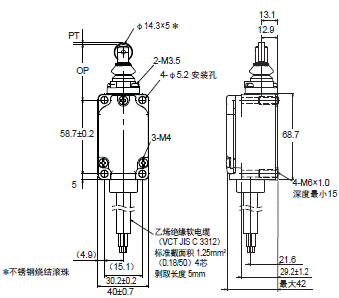 WL-N / WLG 外形尺寸 119 