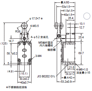 WL-N / WLG 外形尺寸 158 