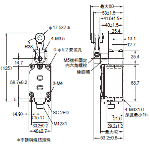 WL-N / WLG 外形尺寸 163 