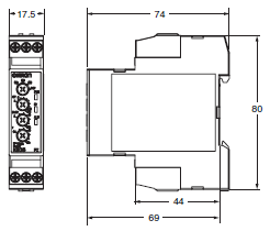 K8DS-PZ 外形尺寸 1 