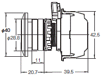 A22NN / A22NL 外形尺寸 11 