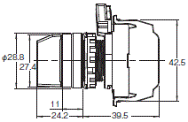 A22NS / A22NW 外形尺寸 13 