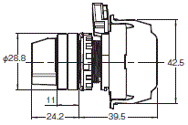 A22NS / A22NW 外形尺寸 10 