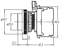 A30NN/A30NL 外形尺寸 6 