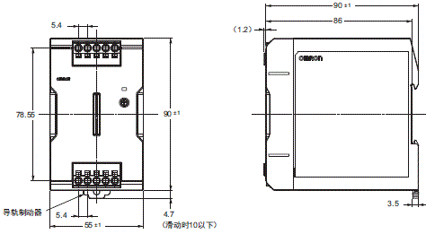 S8VK-S 外形尺寸 2 