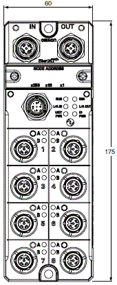 GX-ILM08C 外形尺寸 1 