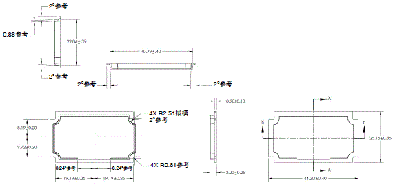 MicroHAWK V430-F/V420-F系列 外形尺寸 28 