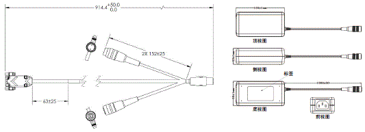 MicroHAWK F430-F/F420-F系列 外形尺寸 46 