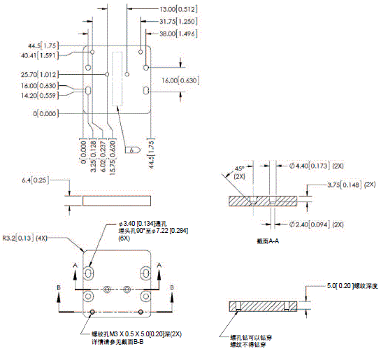 MicroHAWK F430-F/F420-F系列 外形尺寸 7 