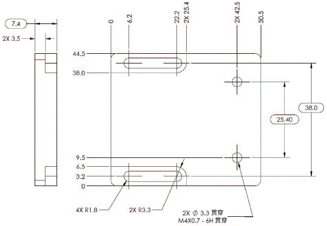 MicroHAWK F430-F/F420-F系列 外形尺寸 9 