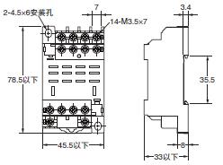 P2RFZ / P2RF, P2R, P7TF, PYFZ / PYF, PTFZ / PTF, PYD, PT, P7LF, PF, P2CF, PFA, P3G / P3GA, PL 外形尺寸 63 