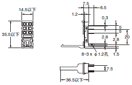 P2RFZ / P2RF, P2R, P7TF, PYFZ / PYF, PTFZ / PTF, PYD, PT, P7LF, PF, P2CF, PFA, P3G / P3GA, PL 外形尺寸 13 