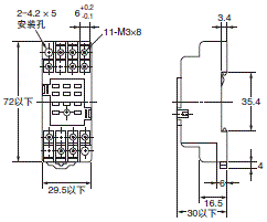 P2RFZ / P2RF, P2R, P7TF, PYFZ / PYF, PTFZ / PTF, PYD, PT, P7LF, PF, P2CF, PFA, P3G / P3GA, PL 外形尺寸 22 