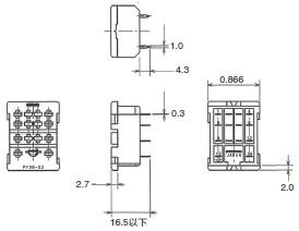 P2RFZ / P2RF, P2R, P7TF, PYFZ / PYF, PTFZ / PTF, PYD, PT, P7LF, PF, P2CF, PFA, P3G / P3GA, PL 外形尺寸 55 