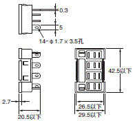 P2RFZ / P2RF, P2R, P7TF, PYFZ / PYF, PTFZ / PTF, PYD, PT, P7LF, PF, P2CF, PFA, P3G / P3GA, PL 外形尺寸 74 