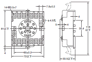 P2RFZ / P2RF, P2R, P7TF, PYFZ / PYF, PTFZ / PTF, PYD, PT, P7LF, PF, P2CF, PFA, P3G / P3GA, PL 外形尺寸 97 