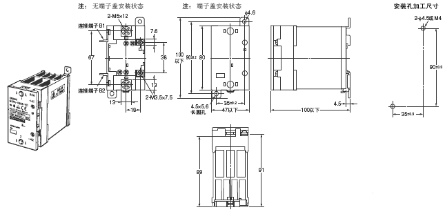 G3PA 外形尺寸 11 G3PA-430B-VD_Dim