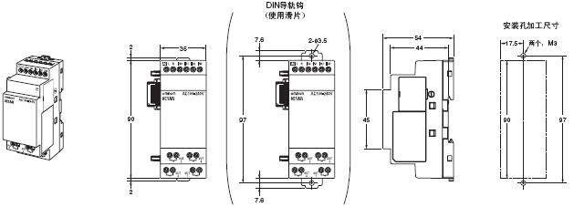 ZEN V2单元 外形尺寸 13 ZENV2Units_Dim3